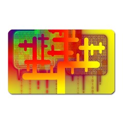 Code Binary System Magnet (rectangular) by Wegoenart