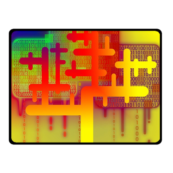 Code Binary System Fleece Blanket (Small)