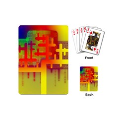 Code Binary System Playing Cards Single Design (mini) by Wegoenart