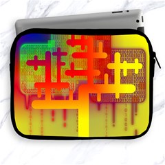 Code Binary System Apple Ipad 2/3/4 Zipper Cases by Wegoenart