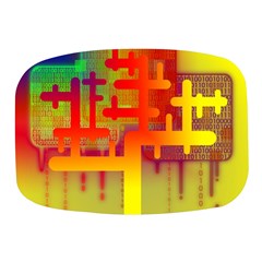 Code Binary System Mini Square Pill Box by Wegoenart