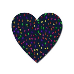 Number Digit Learning Education Heart Magnet by Wegoenart