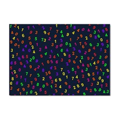 Number Digit Learning Education Sticker A4 (100 Pack)