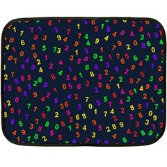 Number Digit Learning Education Fleece Blanket (mini) by Wegoenart