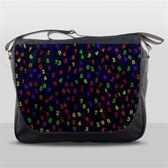 Number Digit Learning Education Messenger Bag by Wegoenart