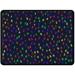 Number Digit Learning Education Double Sided Fleece Blanket (Large)  80 x60  Blanket Front