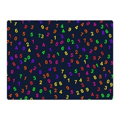 Number Digit Learning Education Double Sided Flano Blanket (mini)  by Wegoenart