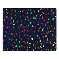 Number Digit Learning Education Double Sided Flano Blanket (large)  by Wegoenart