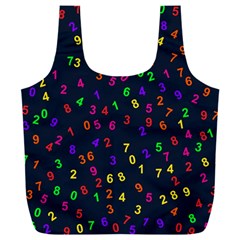 Number Digit Learning Education Full Print Recycle Bag (xxxl) by Wegoenart