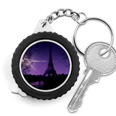 Eiffel Tower Paris-nigh Silhouette Measuring Tape by Wegoenart