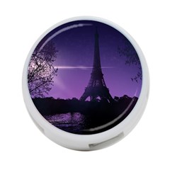 Eiffel Tower Paris-nigh Silhouette 4-port Usb Hub (two Sides) by Wegoenart