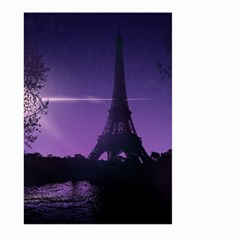 Eiffel Tower Paris-nigh Silhouette Large Garden Flag (two Sides) by Wegoenart