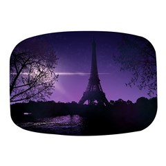 Eiffel Tower Paris-nigh Silhouette Mini Square Pill Box by Wegoenart