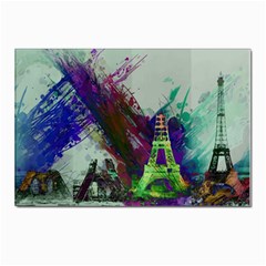 Eiffel Tower Paris France Europe Postcard 4 x 6  (pkg Of 10) by Wegoenart