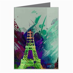 Eiffel Tower Paris France Europe Greeting Card by Wegoenart