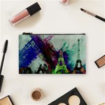 Eiffel Tower Paris France Europe Cosmetic Bag (Small) Front