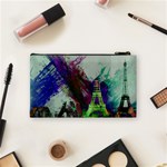 Eiffel Tower Paris France Europe Cosmetic Bag (Small) Back