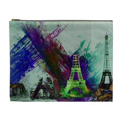 Eiffel Tower Paris France Europe Cosmetic Bag (xl) by Wegoenart