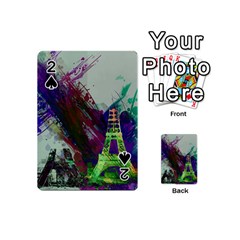 Eiffel Tower Paris France Europe Playing Cards 54 Designs (mini) by Wegoenart