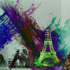 Eiffel Tower Paris France Europe Play Mat (rectangle) by Wegoenart