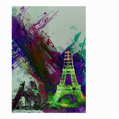 Eiffel Tower Paris France Europe Small Garden Flag (two Sides) by Wegoenart