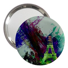 Eiffel Tower Paris France Europe 3  Handbag Mirrors by Wegoenart