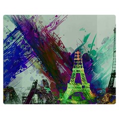 Eiffel Tower Paris France Europe Double Sided Flano Blanket (medium)  by Wegoenart