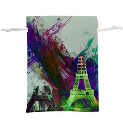 Eiffel Tower Paris France Europe  Lightweight Drawstring Pouch (xl) by Wegoenart