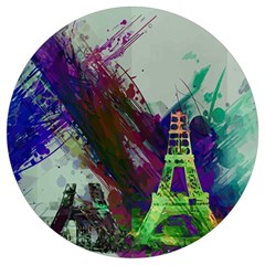 Eiffel Tower Paris France Europe Round Trivet by Wegoenart