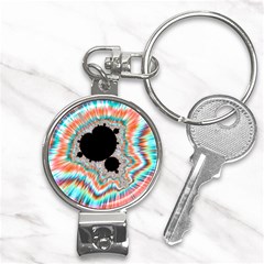 Fractal Abstract Background Nail Clippers Key Chain by Wegoenart