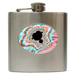 Fractal Abstract Background Hip Flask (6 Oz) by Wegoenart