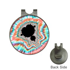 Fractal Abstract Background Hat Clips With Golf Markers by Wegoenart