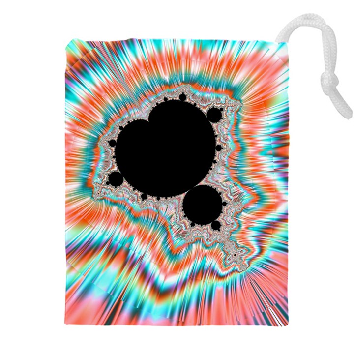 Fractal Abstract Background Drawstring Pouch (5XL)