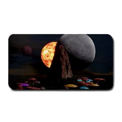 Eye Of Sauron Space Mushroom Moon Medium Bar Mat by Wegoenart