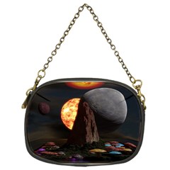 Eye Of Sauron Space Mushroom Moon Chain Purse (two Sides) by Wegoenart