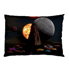 Eye Of Sauron Space Mushroom Moon Pillow Case by Wegoenart