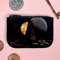 Eye Of Sauron Space Mushroom Moon Mini Coin Purse by Wegoenart