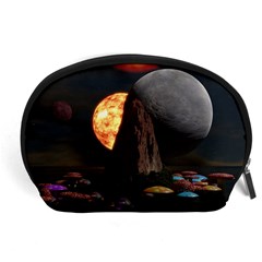 Eye Of Sauron Space Mushroom Moon Accessory Pouch (large) by Wegoenart