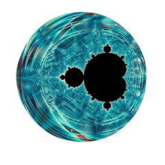 Mandelbrot Apple Fractal Abstract Mini Round Pill Box by Wegoenart