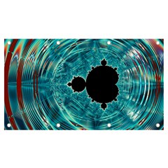 Mandelbrot Apple Fractal Abstract Banner And Sign 7  X 4  by Wegoenart