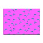 Pink and blue, cute dolphins pattern, animals theme Sticker A4 (100 pack) Front