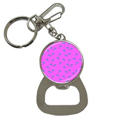 Pink And Blue, Cute Dolphins Pattern, Animals Theme Bottle Opener Key Chain by Casemiro