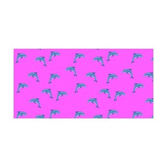 Pink And Blue, Cute Dolphins Pattern, Animals Theme Yoga Headband by Casemiro