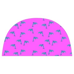 Pink and blue, cute dolphins pattern, animals theme Anti scalding pot cap