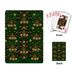 Ganesh Elephant Art With Waterlilies Playing Cards Single Design (rectangle)