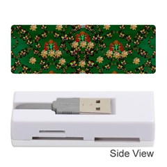 Ganesh Elephant Art With Waterlilies Memory Card Reader (stick) by pepitasart