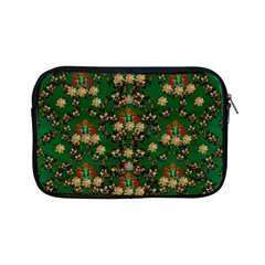 Ganesh Elephant Art With Waterlilies Apple Ipad Mini Zipper Cases by pepitasart