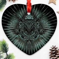 Abstract Art Fractal Artwork Ornament (heart)