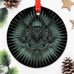 Abstract Art Fractal Artwork Ornament (round) by Pakrebo