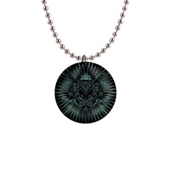 Abstract Art Fractal Artwork 1  Button Necklace by Pakrebo